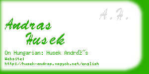 andras husek business card